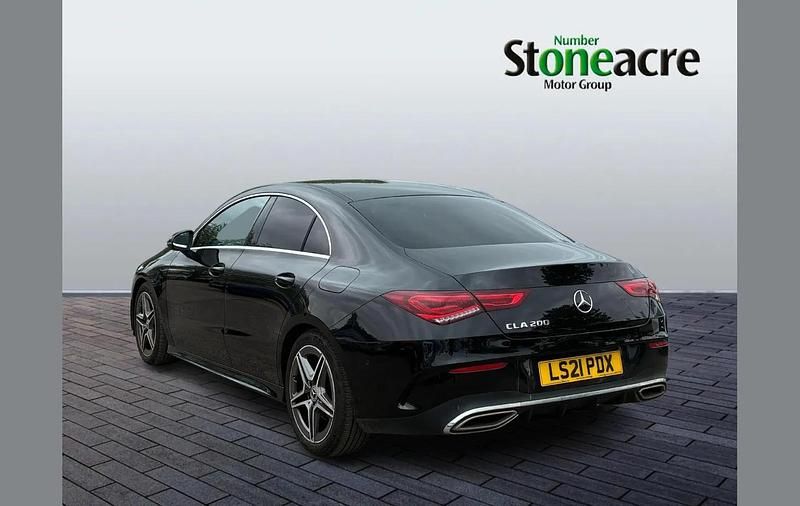 Used Mercedes CLA200 AMG line 161 HP (118 kW) 2021 Black Coupe