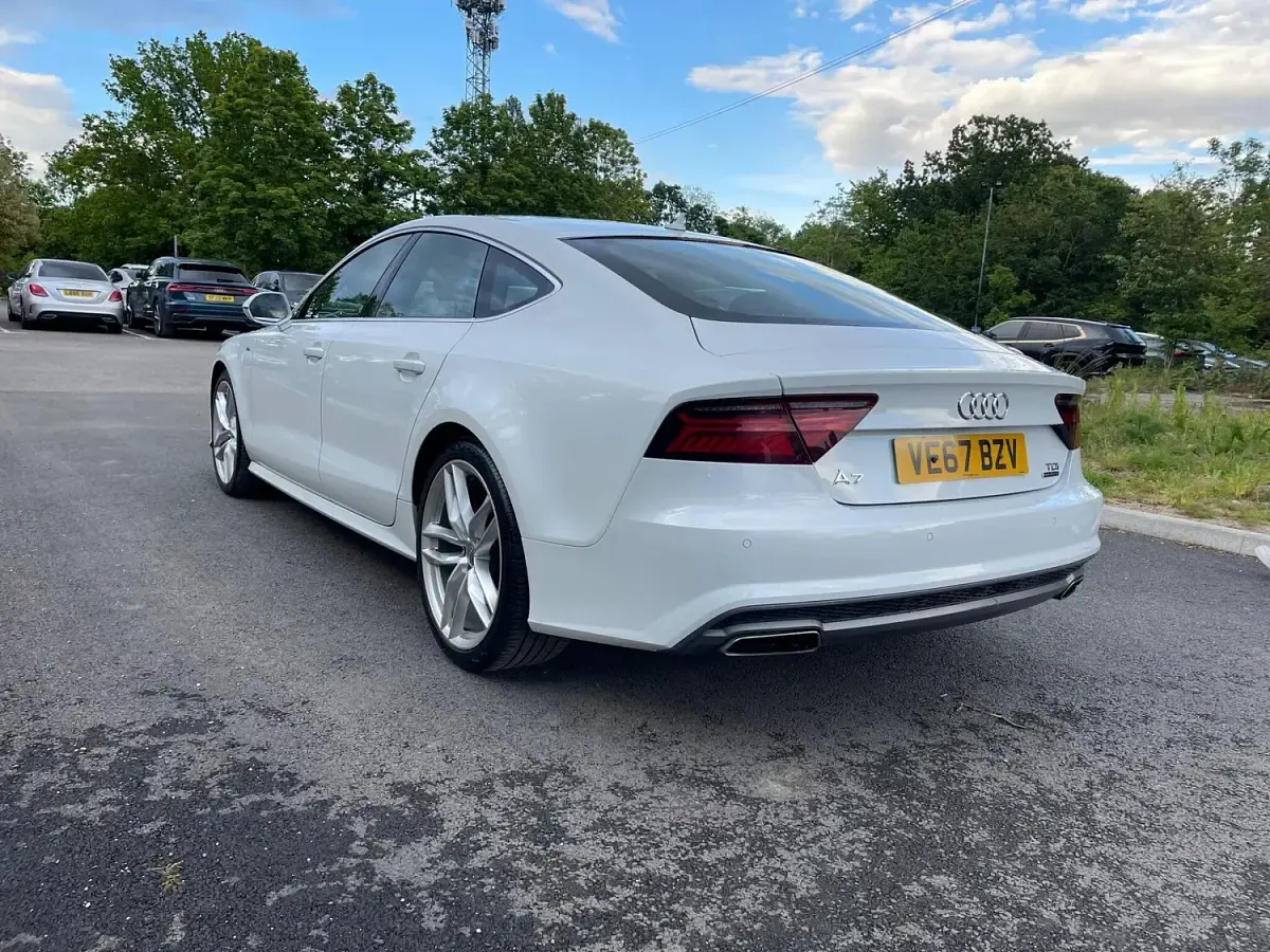 Used Audi A7 Black Edition 2017 White Hatchback