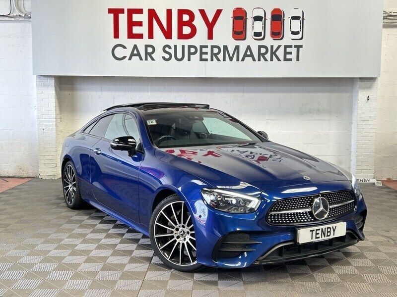 Blue Used 2021 Mercedes E220 AMG line Coupe | £27,795 (A bit pricey) - Image 1/4