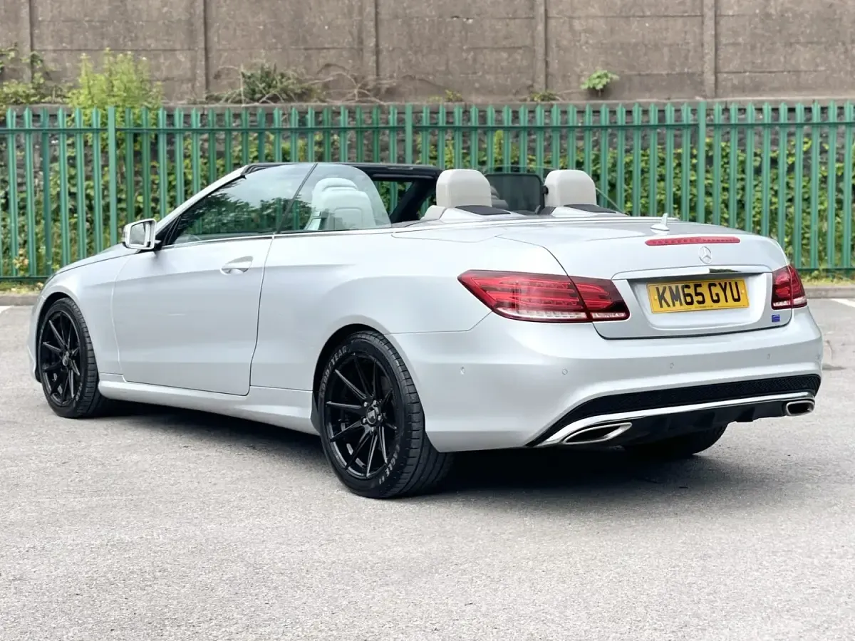 Used Mercedes E350 AMG line 2015 Silver Cabriolet