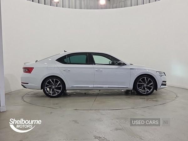 Used Skoda Superb SportlinePlus 150 HP (110 kW) 2023 White Hatchback