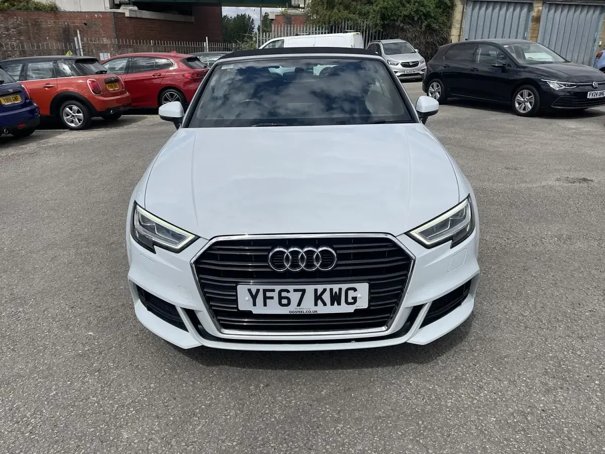 Used Audi A3 Cabriolet S-Line 150 HP (110 kW) 2017 White Cabriolet
