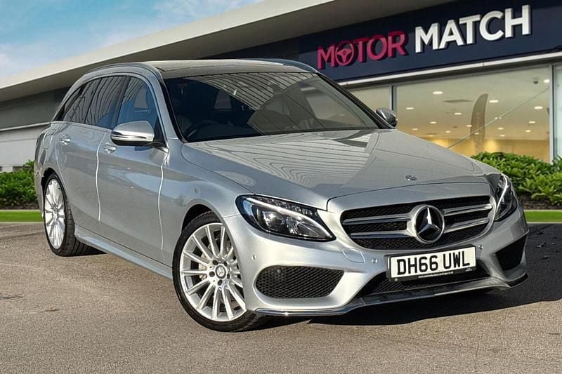 Silver Used 2017 Mercedes C220 AMG Line Premium Estate | £12,490 (Good price) - Image 1/4