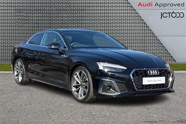 Black Used 2022 Audi A5 S-Line Coupe | £25,000 (Fair price) - Image 1/4