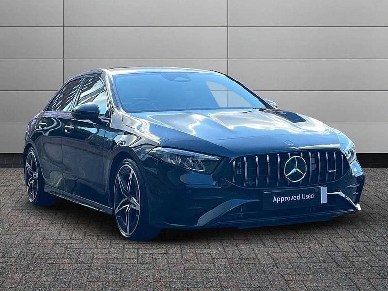Black Used 2024 Mercedes A35 AMG Premium Sedan | £34,977 (Fair price) - Image 1/4