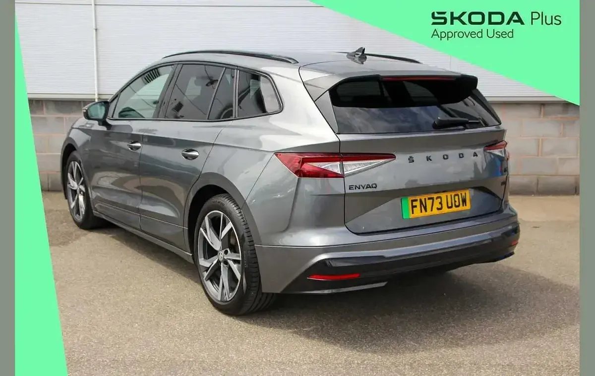 Used Skoda Enyaq iV SportlinePlus 150 kW (204 HP) 2023 Graphite grey metallic SUV