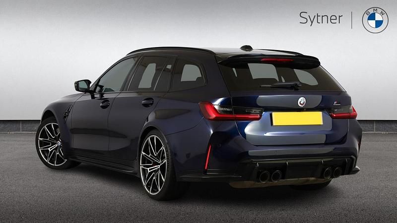 Begagnad BMW M3 Competition Edition 503 HK (369 kW) 2023 Blå Kombi
