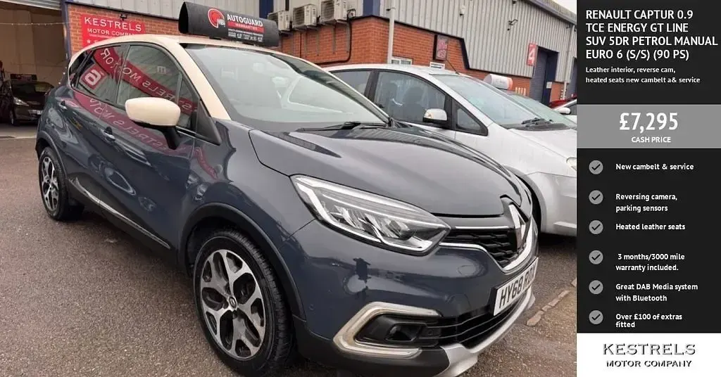 Second-hand Renault Captur GT-Line 90 CP (66 kW) 2018 Albastru SUV