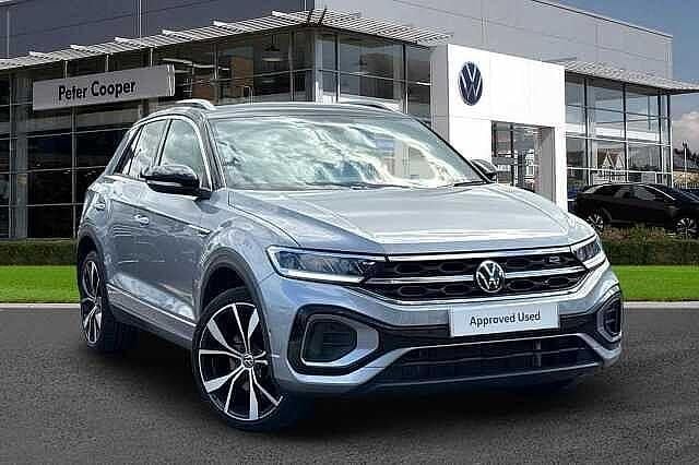 Silver Used 2023 VW T-Roc R-line SUV | £25,491 (Fair price) - Image 1/4