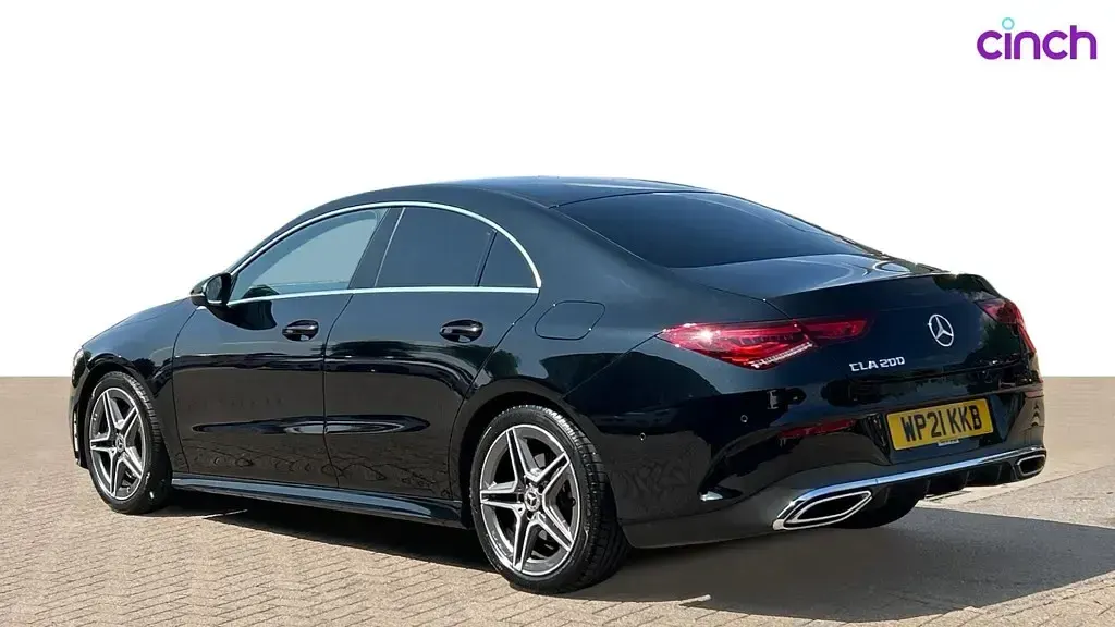Used Mercedes CLA200 AMG line 161 HP (118 kW) 2021 Black Coupe