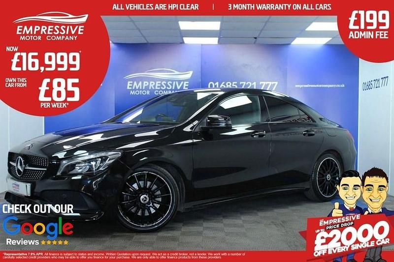 Black Used 2019 Mercedes CLA220 AMG line Sedan | £16,999 (Fair price) - Image 1/4
