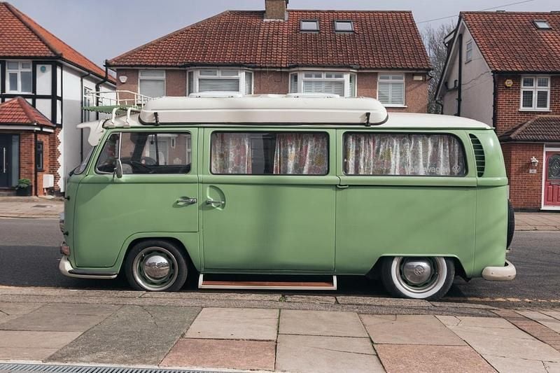 Used VW T2 1969 White green Van