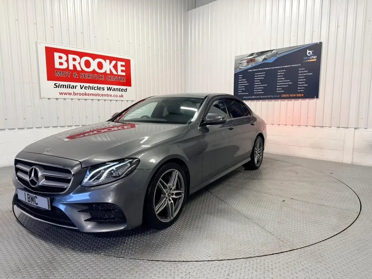 Used Mercedes E200 AMG line 184 HP (135 kW) 2018 Grey Sedan