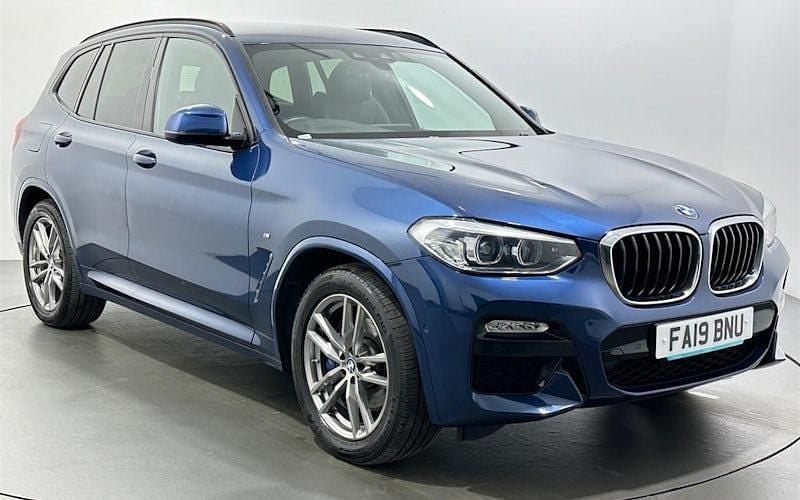 Blue Used 2019 BMW X3 M Sport SUV | £23,992 (Good price) - Image 1/3