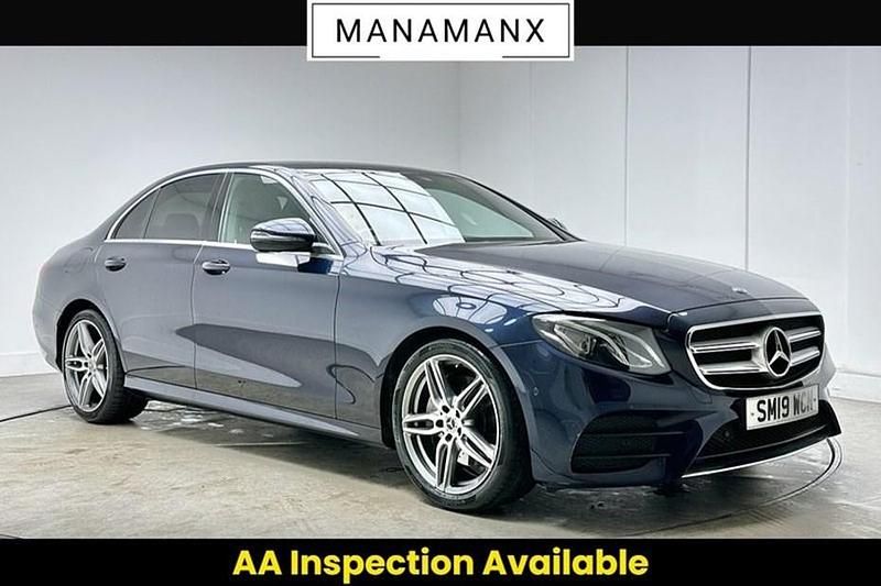 Used Mercedes E200 AMG line 184 HP (135 kW) 2019 Cavansite blue Sedan