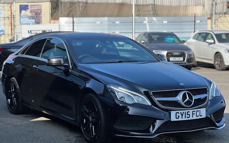 Used Mercedes E220 AMG line 177 HP (130 kW) 2015 Black Coupe