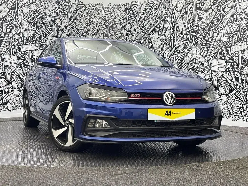 Used VW Polo GTI 200 HP (147 kW) 2019 Blue Hatchback