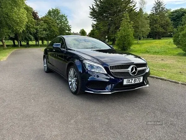 Used Mercedes CLS350 AMG line 2015 Blue Coupe