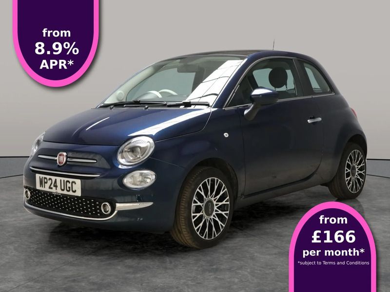 Blue Used 2024 Fiat 500 S Hatchback | £12,230 (A bit pricey) - Image 1/4