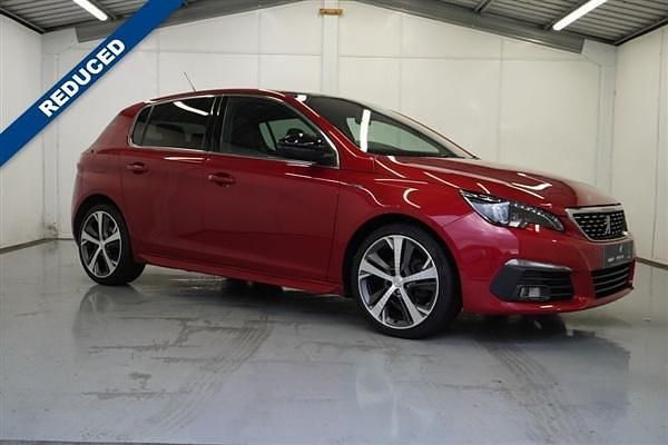 Red Used 2019 Peugeot 308 GT-line Hatchback | £8,495 (Fair price) - Image 1/4