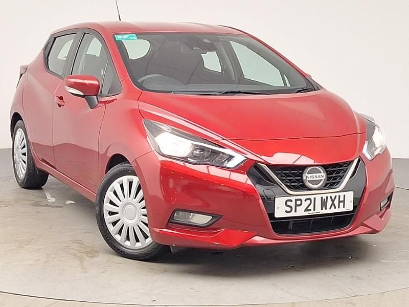 Used Nissan Micra Acenta 92 HP (67 kW) 2021 Red Hatchback