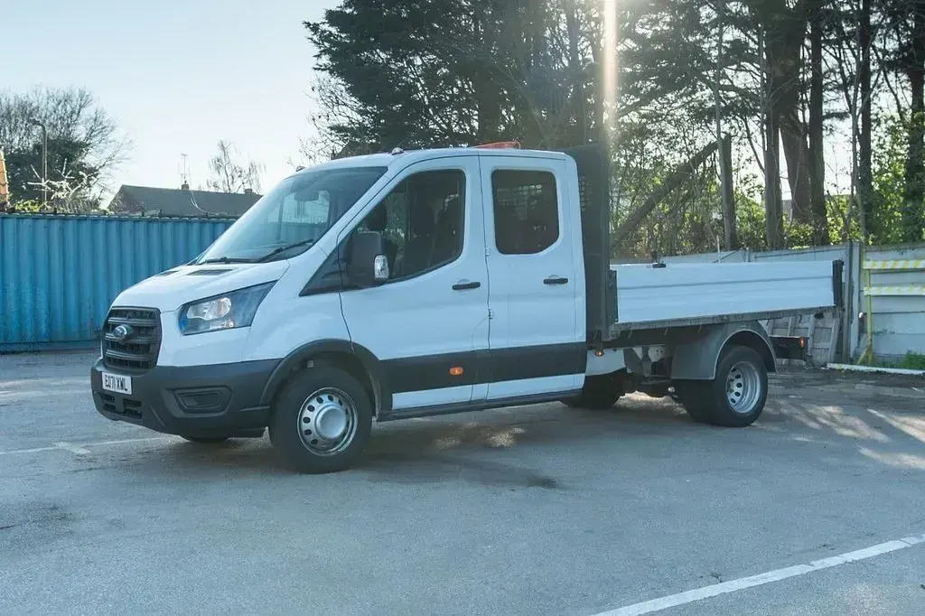 Used Ford Transit 130 HP (95 kW) 2021 White Cabriolet