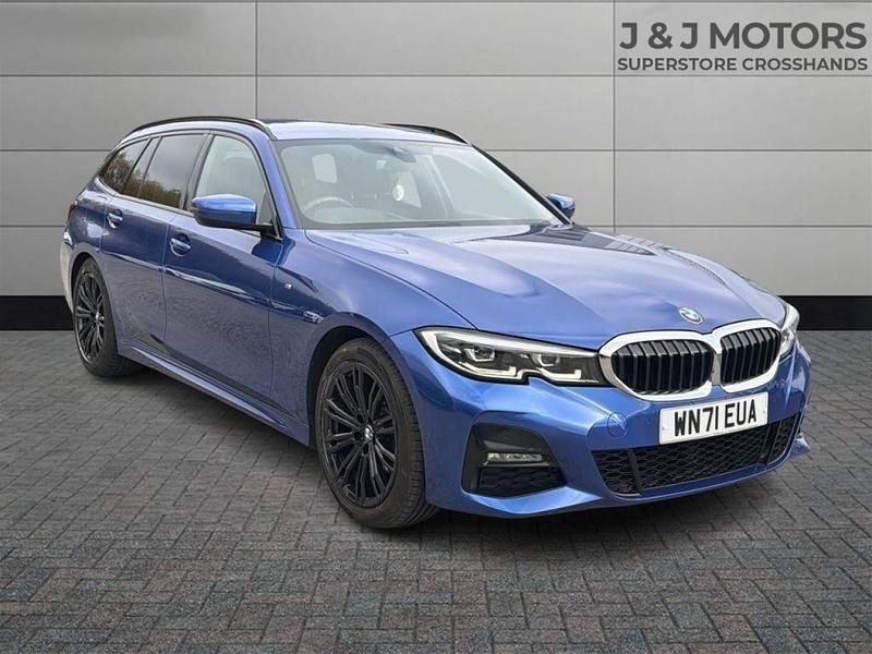 Blue Used 2021 BMW 320 M Sport Estate | £25,990 (A bit pricey) - Image 1/4