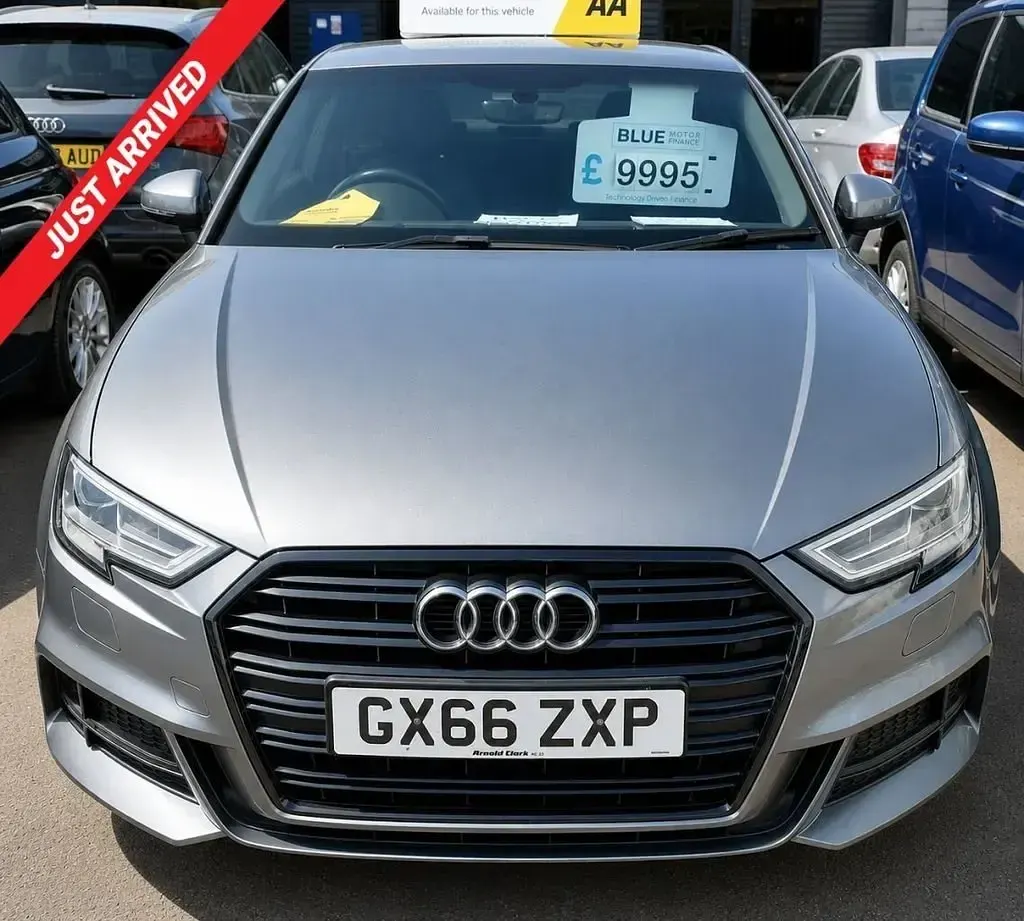 Used Audi A3 S-Line 150 HP (110 kW) 2016 Grey Hatchback