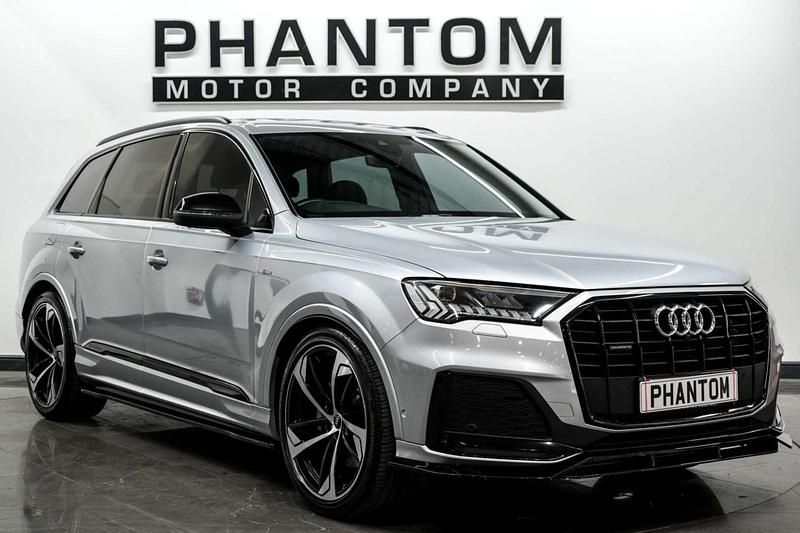 Silver Used 2022 Audi Q7 Black Edition SUV | £34,990 (Good price) - Image 1/4