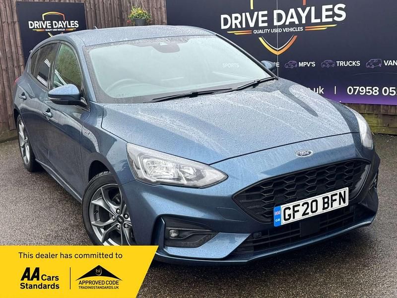 Used Ford Focus ST-Line 125 HP (91 kW) 2020 Blue Hatchback
