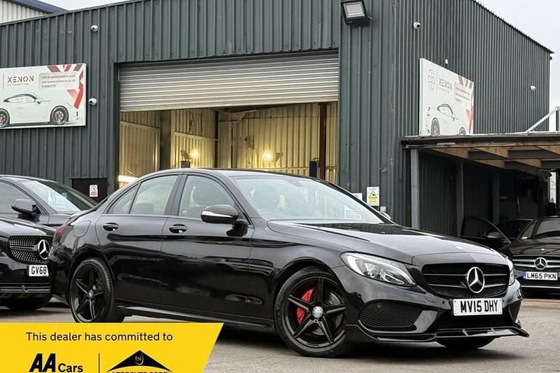 Used Mercedes C220 AMG line 2015 Black Sedan