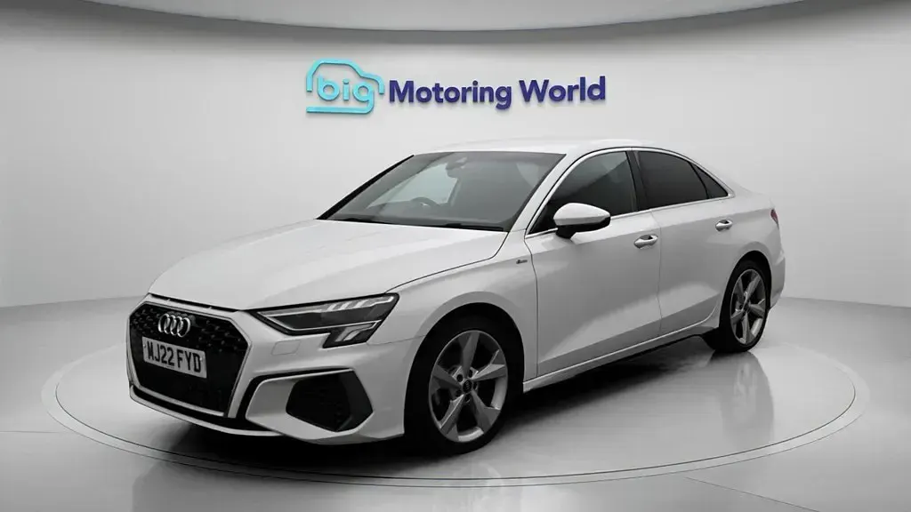 Used Audi A3 S-Line 110 HP (80 kW) 2022 White Sedan