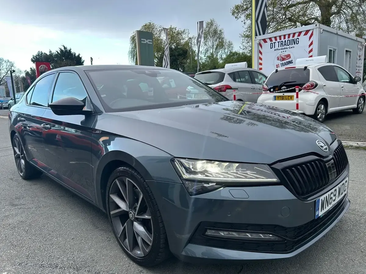 Used Skoda Superb SportlinePlus 150 HP (110 kW) 2019 Grey Hatchback