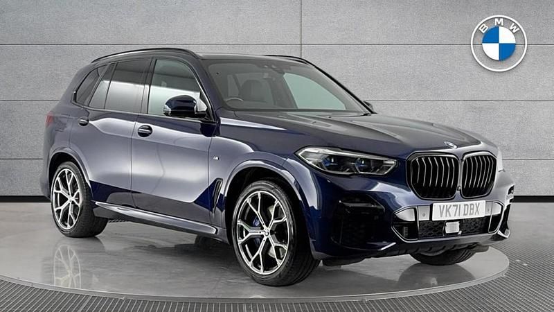Blue Used 2021 BMW X5 M Sport SUV | £42,950 (Fair price) - Image 1/4