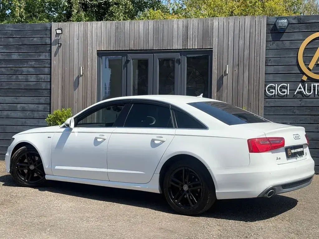 Used Audi A6 S-Line 190 HP (139 kW) 2014 White Sedan