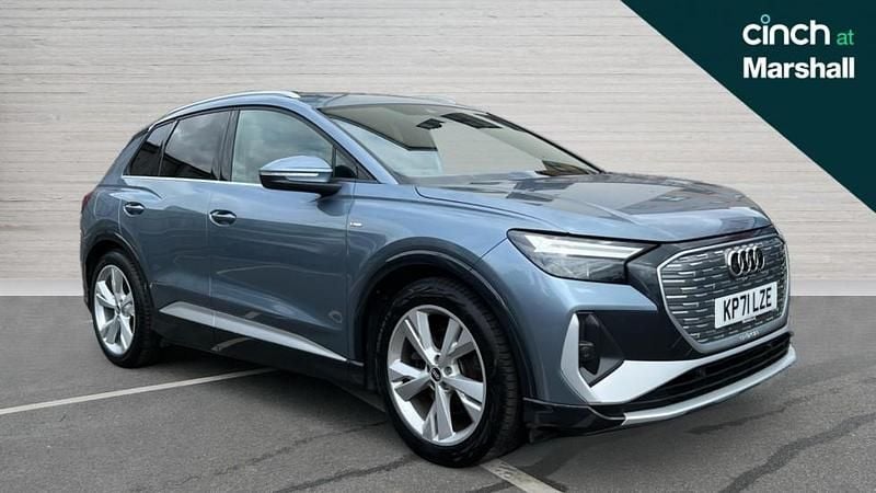 Blue Used 2021 Audi Q4 e-tron S-Line SUV | £19,391 (Good price) - Image 1/4