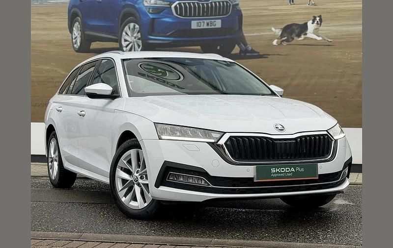 Used Skoda Octavia SE L 150 HP (110 kW) 2023 Moon white metallic Estate