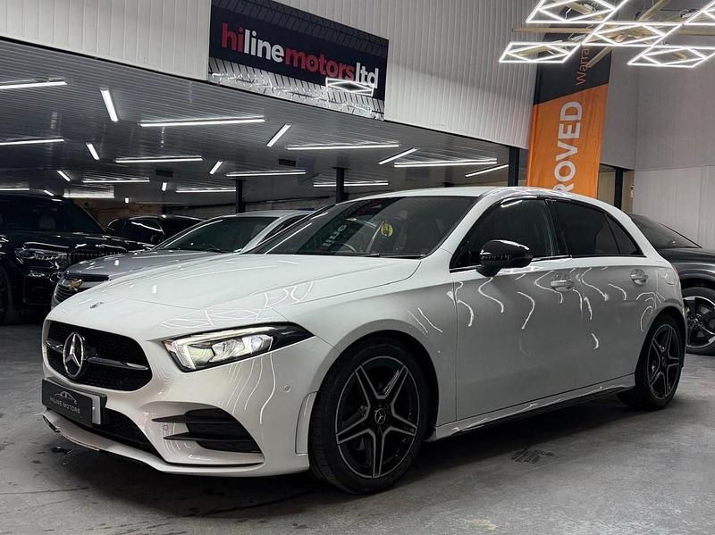 Used Mercedes A180 AMG Line Premium 136 HP (100 kW) 2022 White Hatchback
