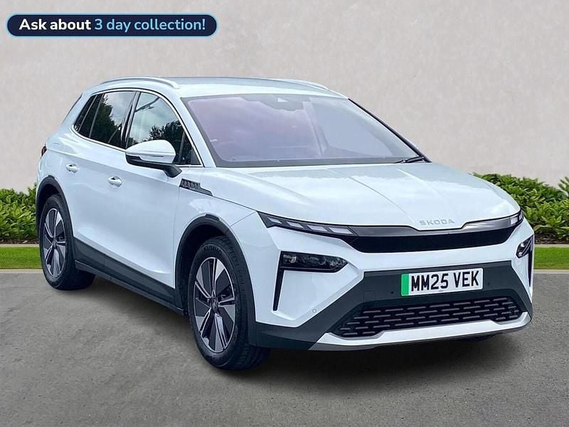 Moon white metallic Used 2025 Skoda Elroq SUV | £31,587 (Good price) - Image 1/3