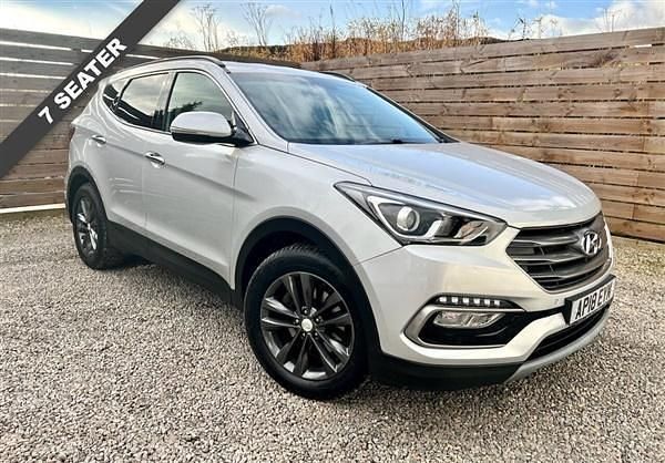 Silver Used 2018 Hyundai Santa Fe Premium SUV | £15,995 (Good price) - Image 1/4