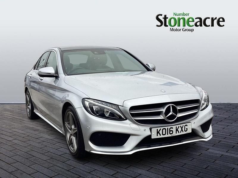 Used Mercedes C250 AMG Line Premium Plus 204 HP (150 kW) 2016 Silver Sedan