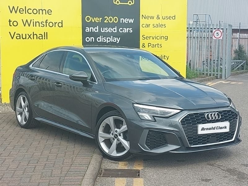 Grey Used 2022 Audi A3 S-Line Sedan | £20,698 (Fair price) - Image 1/4