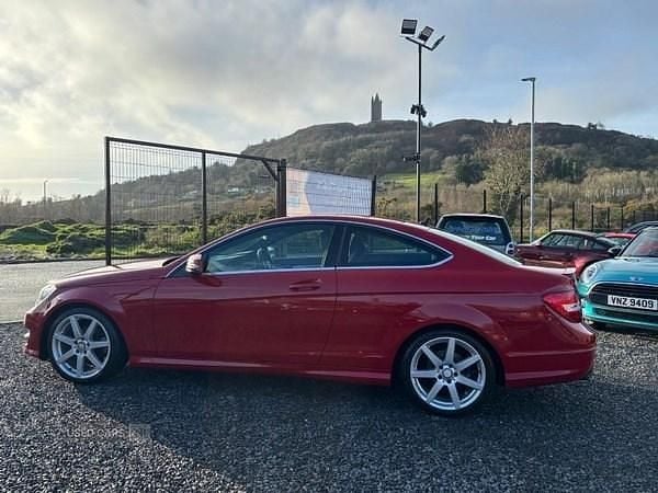 Used Mercedes C180 Sport Edition 150 HP (110 kW) 2014 Red Coupe
