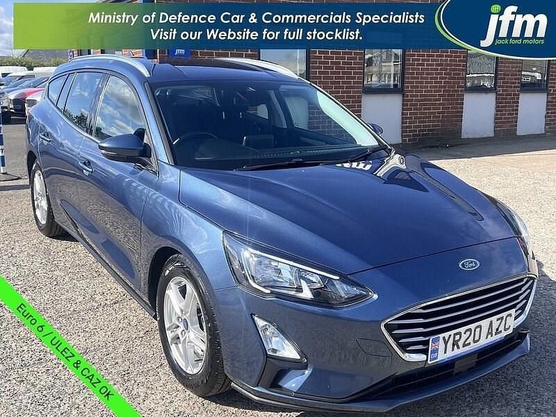 Chrome blue met Used 2020 Ford Focus Zetec Estate | £10,450 (Good price) - Image 1/4