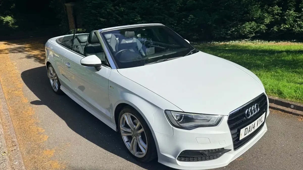 Used Audi A3 Cabriolet S-Line 2014 White Cabriolet