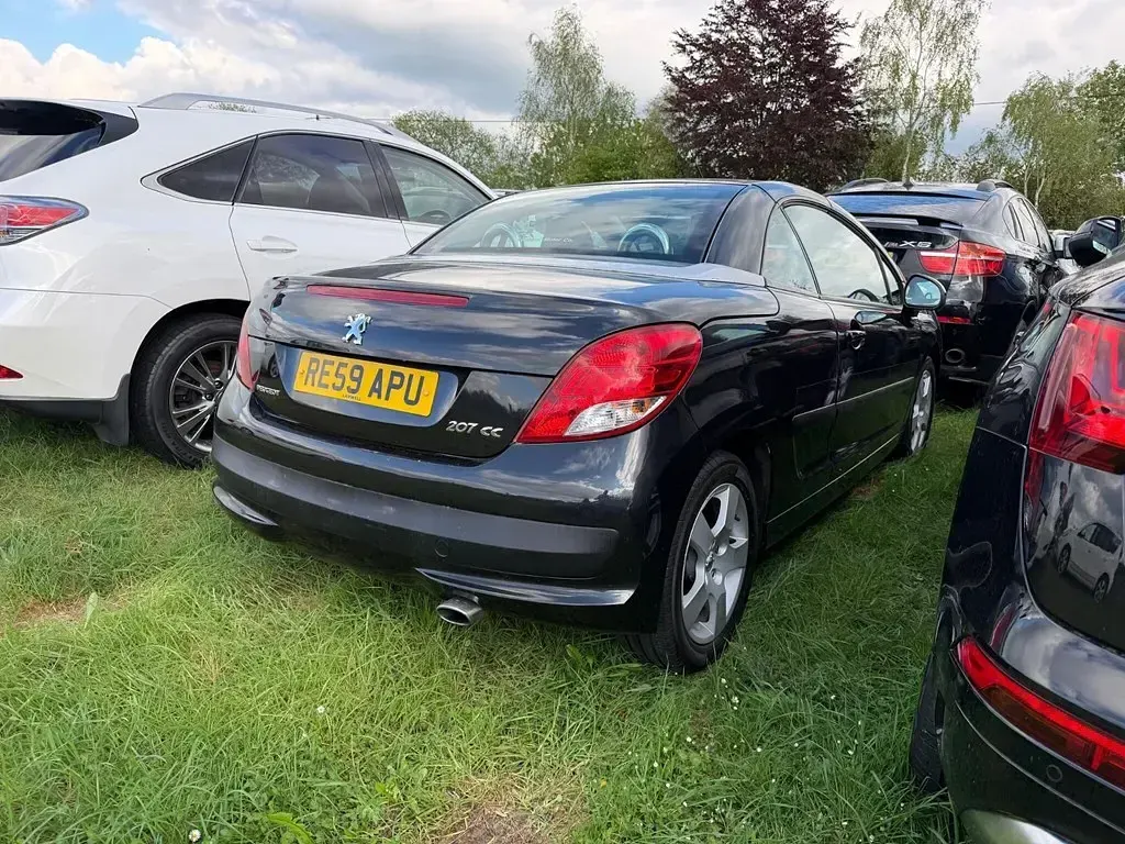 Used Peugeot 207 CC Sport 2009 Black Cabriolet