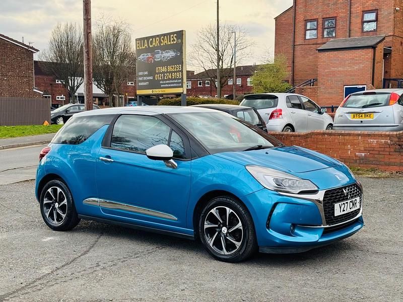 Blue Used 2016 DS Automobiles DS3 Elegance Hatchback | £5,750 (Fair price) - Image 1/4