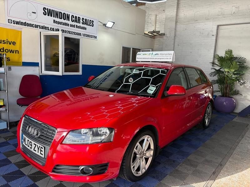 Red Used 2009 Audi A3 Sportback Sport Hatchback | £4,599 (Good price) - Image 1/4