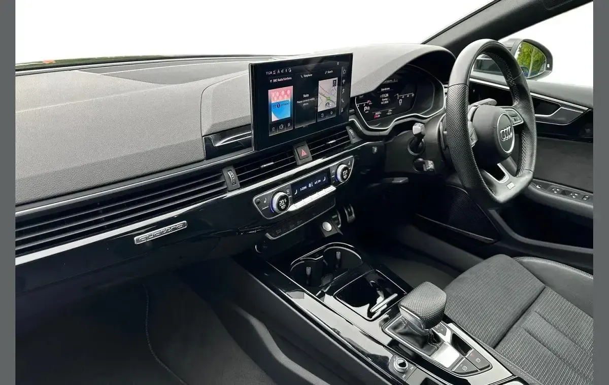 Used Audi A5 Black Edition 200 HP (147 kW) 2022 Green Coupe