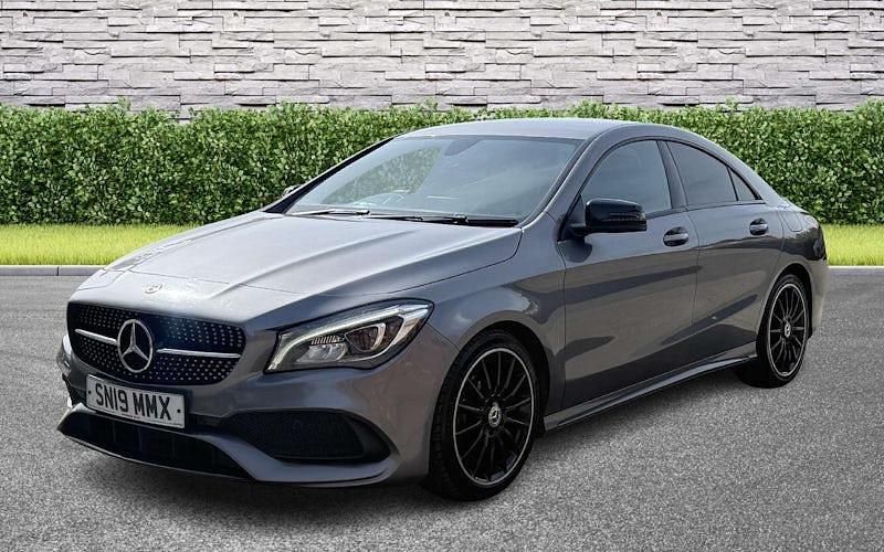 Used Mercedes CLA200 AMG line 156 HP (114 kW) 2019 Grey Coupe